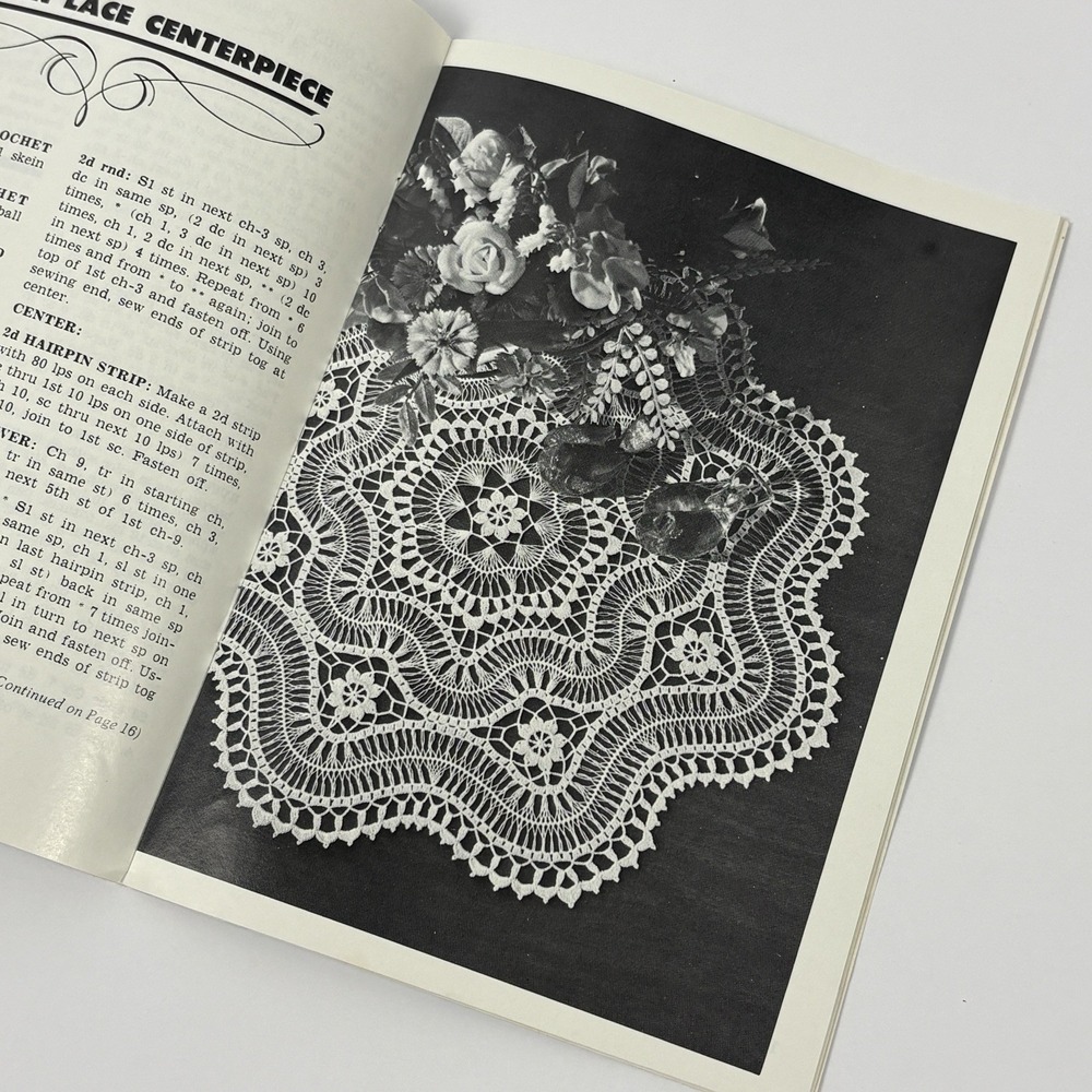 Vintage Lily Design Book Doilies Crochet Pattern Booklet No. 208 HTF Rare - Picture 3 of 9